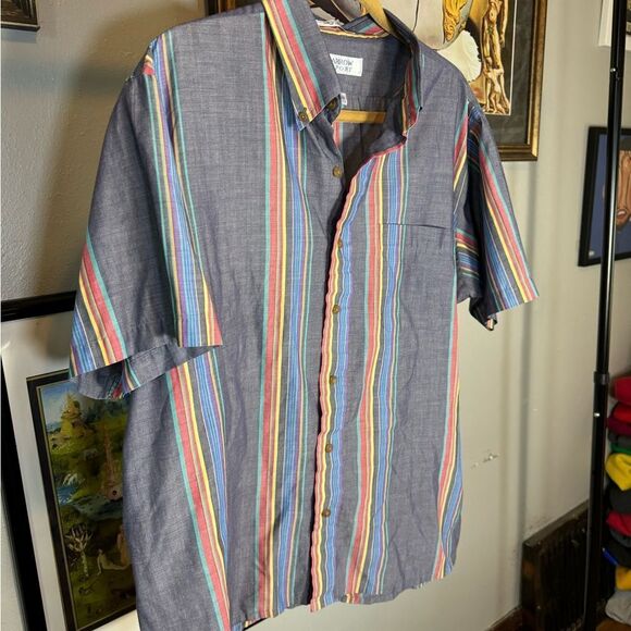 Vintage Striped Button Up Shirt - Picture 3 of 6